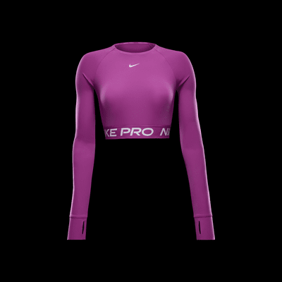 Nike Pro Women's Dri-FIT Cropped Long-Sleeve Top