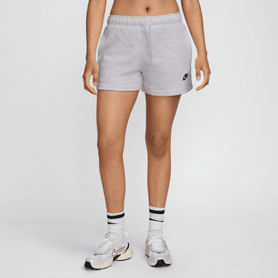 Shorts de tiro medio para mujer Nike Sportswear Club Fleece