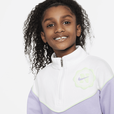 Conjunto de medio cierre para niños talla pequeña Nike Prep in Your Step