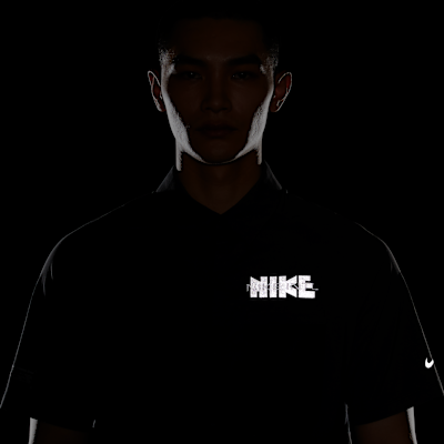 Nike Men's Dri-FIT UV Button-Up Short-Sleeve Running Top