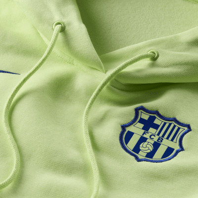 Dámská mikina Nike Football FC Barcelona Phoenix Fleece s kapucí, třetí