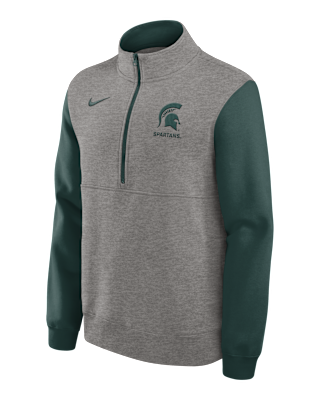 Мужские  Michigan State Club Nike College 1/2-Zip Crew