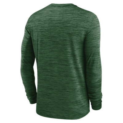 New York Jets Nike Sideline Performance Long Sleeve T-Shirt - Black