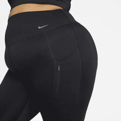 Leggings a 7/8 a vita alta con tasche e sostegno elevato Nike Go (Plus size) – Donna