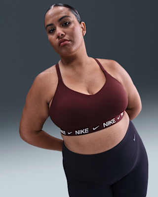Женские  Nike Indy Light Support Padded Adjustable Sports Bra (Plus Size)