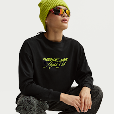 나이키 스포츠웨어 여성 오버사이즈 긴팔 티셔츠