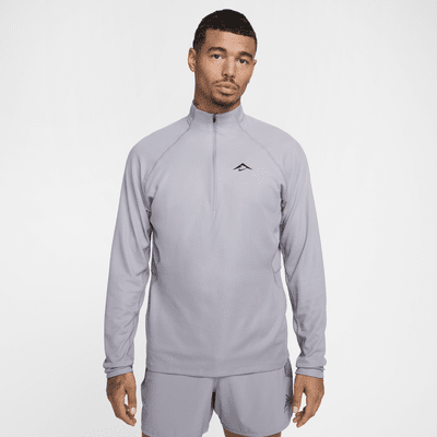 Camisola de camada intermédia Dri-FIT com fecho até meio Nike Trail para homem