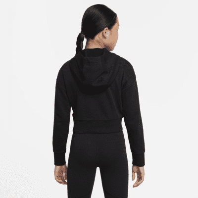 Nike Air Big Kids' (Girls') French Terry Crop Hoodie