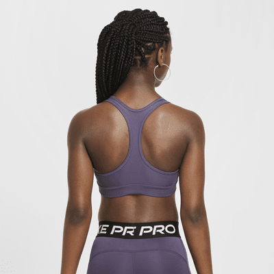 Brassière de sport Nike Swoosh pour Fille plus âgée