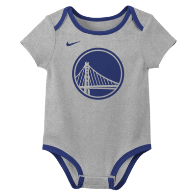 Golden State Warriors Baby Nike NBA 3-Pack Bodysuit Set