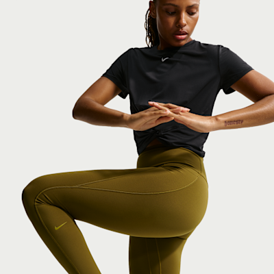 Nike Universa Women's High-Waisted Full-Length Leggings with No Front Seam