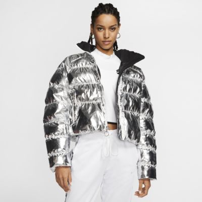 nike puffer jacket with fur hood