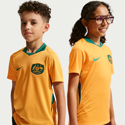 Australia 2026 Stadium Home Big Kids' Nike Dri-FIT Soccer Jersey from Nike - $85
