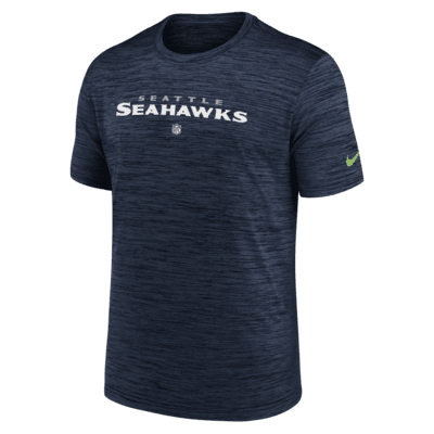 Men's Nike Gray Seattle Seahawks Sideline Velocity Athletic Stack Performance T-Shirt