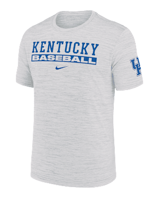 Мужская футболка Kentucky Wildcats Velocity Baseball Wordmark Stack Nike Dri-FIT College