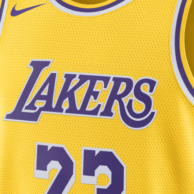 Los Angeles Lakers Icon Edition 2022/23 Nike Dri-FIT Swingman NBA-jersey voor heren