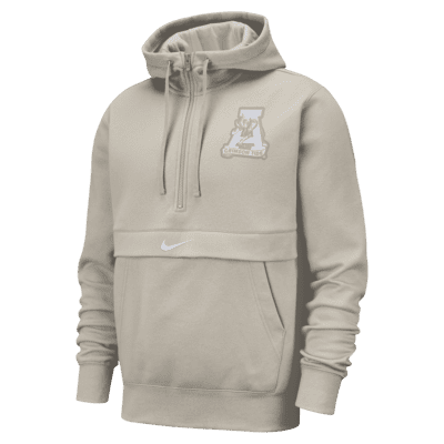 Alabama Club Fleece Nike College 1/2-Zip Hoodie. Nike.com