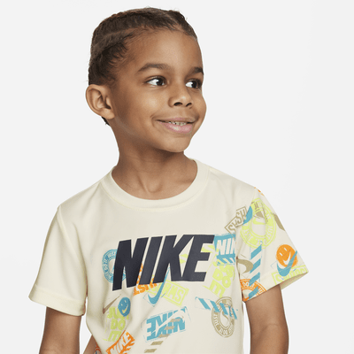 Nike Block Stamp Tee Little Kids' Dri-FIT T-Shirt. Nike JP