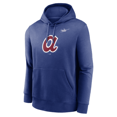 Nike Cooperstown Logo Club (MLB Atlanta Braves) Men's Pullover Hoodie