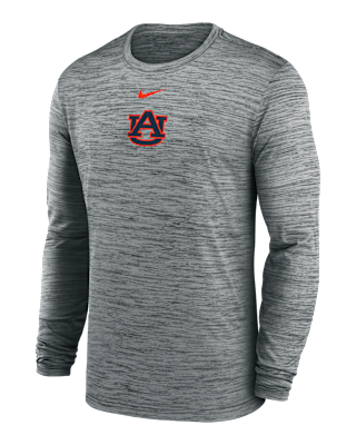 Мужская футболка Auburn Sideline Velocity Nike Dri-FIT College Long-Sleeve