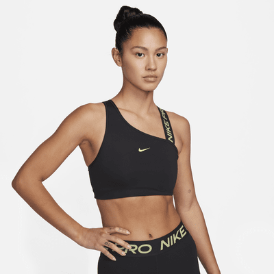 Nike Pro Swoosh Women's Medium-Support 1-Piece Pad Asymmetrical Sports Bra