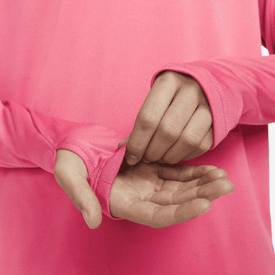 Capa intermedia de running con cierre de 1/4 para mujer Nike Dri-FIT Swoosh Run