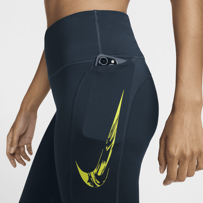 Leggings de correr de tiro medio de 7/8 con bolsillos para mujer Nike Fast