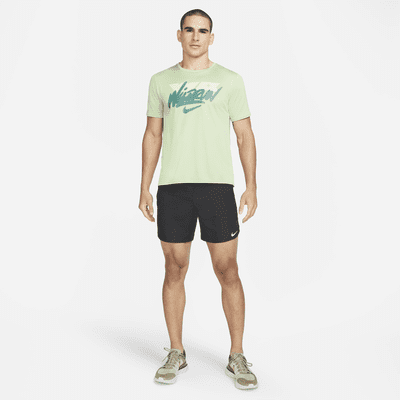 Playera de running de manga corta para hombre Nike Dri-FIT Wild Run Rise 365