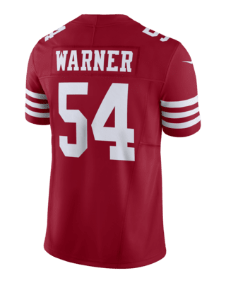 Nike Fred Warner White San Francisco 49ers Vapor Elite Jersey