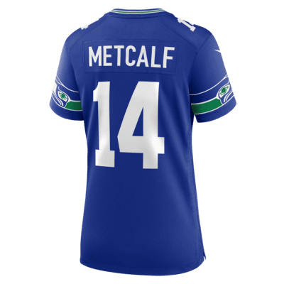 Jersey de fútbol americano Nike de la NFL Game para mujer DK Metcalf Seattle Seahawks