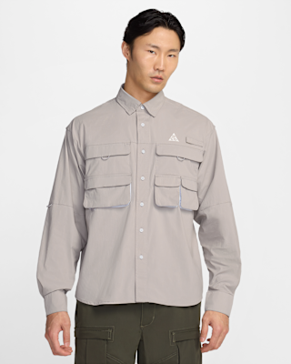 long sleeve grey nike shirt