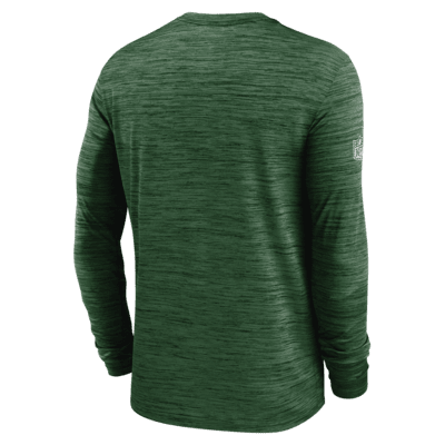 New York Jets Sideline Velocity Men's Nike Dri-FIT NFL Long-Sleeve T-Shirt