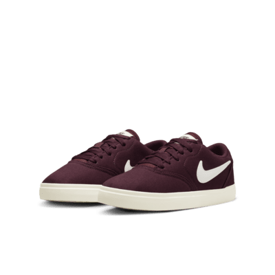 Tenis de skateboarding para niños talla grande Nike SB Check Canvas