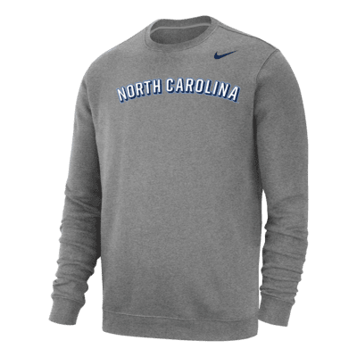 Sudadera universitaria Nike para hombre North Carolina Club Fleece ...