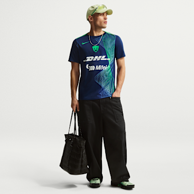 Playera de fútbol para antes del partido Nike Dri-FIT para hombre Pumas UNAM Academy Pro