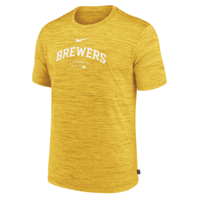 Мужская футболка Milwaukee Brewers Authentic Collection Practice Velocity