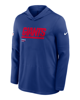 Мужские  New York Giants Pure Fury Sideline Nike Dri-FIT NFL Long-Sleeve Hooded Top