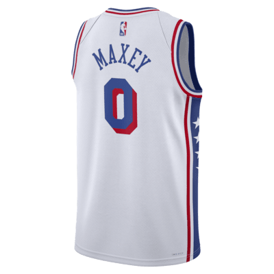 Tyrese Maxey Philadelphia 76ers 2023/24 Association Edition Men's Nike Dri-FIT NBA Swingman Jersey