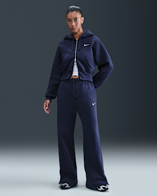 Женские  Nike Sportswear Phoenix Fleece High-Waisted Wide-Leg Pants