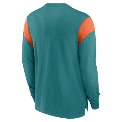 Nike Rewind (nfl Miami Dolphins) Ringer T-shirt in Blue