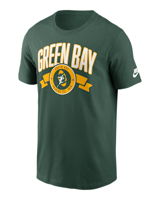 Мужская футболка Green Bay Packers Rewind Front And Back Hit Essential Nike NFL