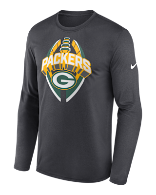 Мужская футболка Green Bay Packers Legend Icon Nike Dri-FIT NFL Long-Sleeve