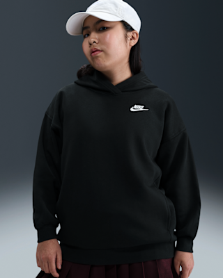 Детское худи Nike Sportswear Club Fleece Big Kids' (Girls') Oversized Pullover Hoodie (Extended Size)