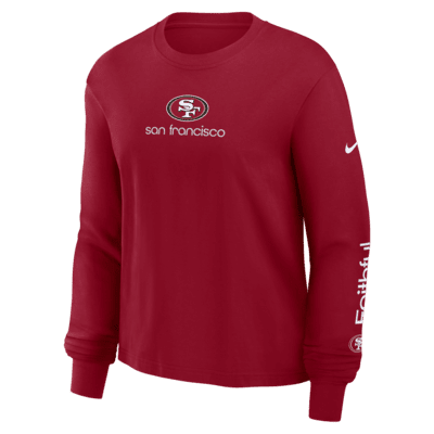 San Francisco 49ers Boxy Women's Nike NFL Long-Sleeve T-Shirt