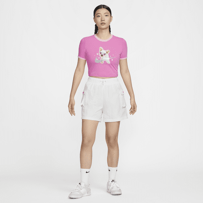 Nike Sportswear 女款合身短版 T 恤