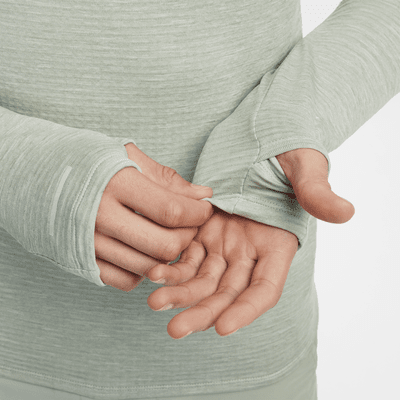 Playera de correr Therma-FIT Repel de medio cierre para hombre Nike Element