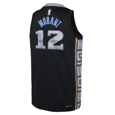 Ja Morant Memphis Grizzlies City Edition Nike Swingman NBA-jersey met Dri-FIT voor kids