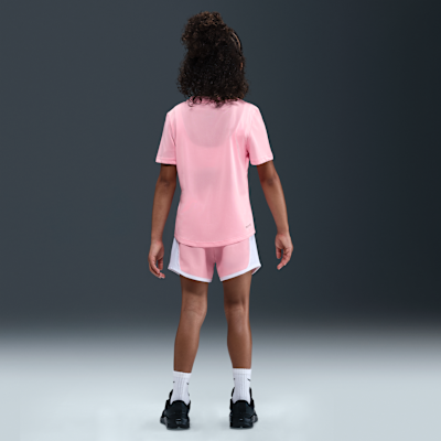 Playera con gráfico para niños talla pequeña Nike Dri-FIT