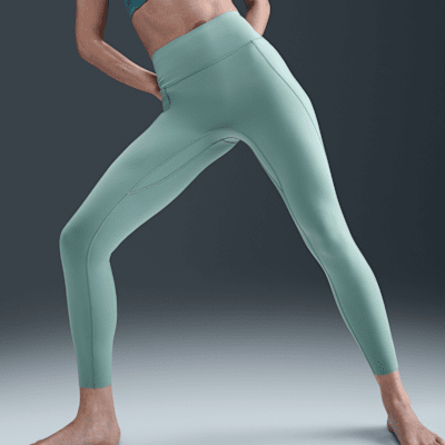 Damskie legginsy 7/8 z wysokim stanem i kieszeniami zapewniające średnie wsparcie Nike Universa