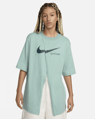 Женские шорты Nike Sportswear Collection Oversized Slit Short-Sleeve Top